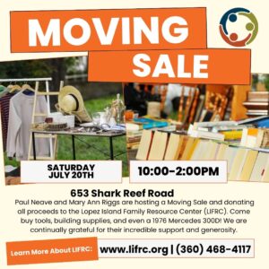 Read more about the article Moving Sale: All Proceeds Will be Donated to LIFRC