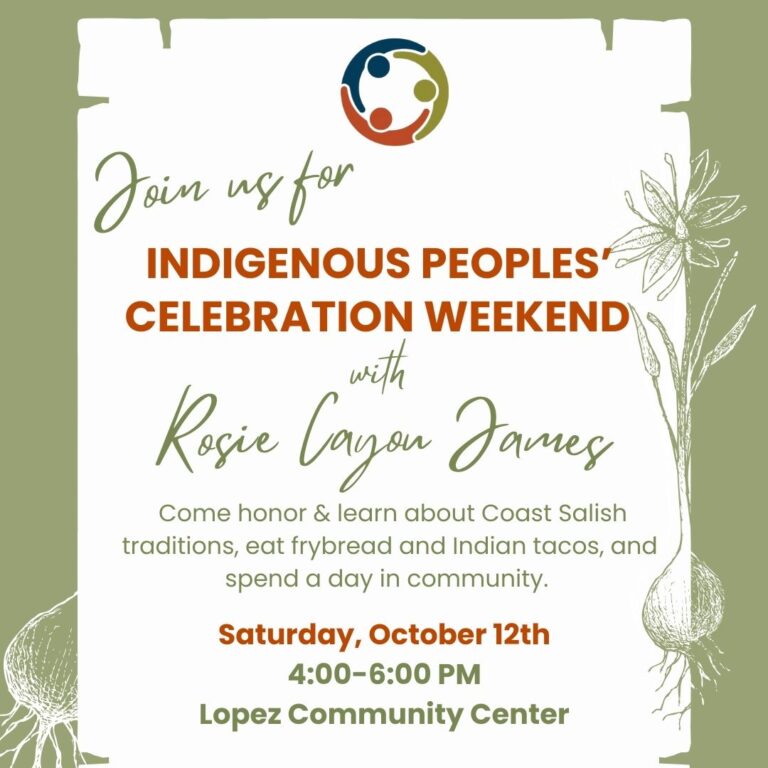 Join us for Indigenous People’s Celebration Day!