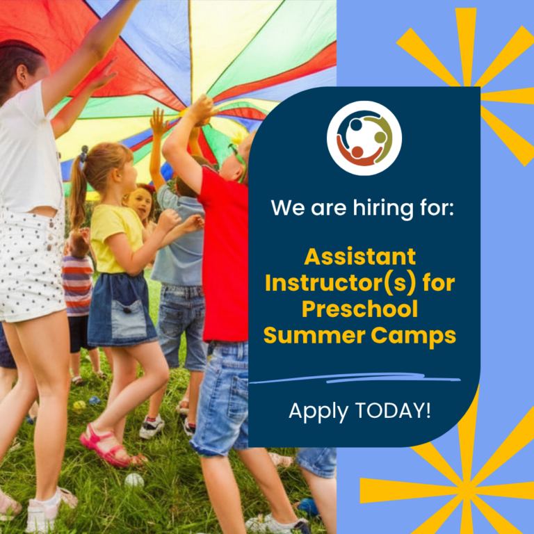 Assistant Instructor(s) for Preschool Summer Camps Needed!